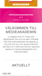 Mobile Screenshot of medieakademien.se