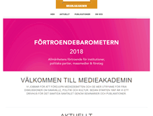 Tablet Screenshot of medieakademien.se